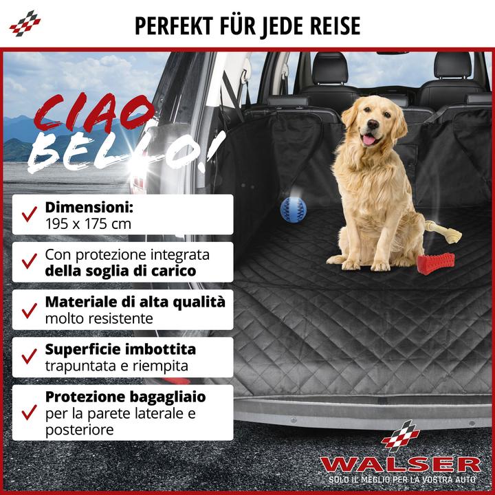 Produktbild Walser Kofferraumdecke Bello, 3in1 Kofferraum-Matte mit Ladekantenschutz und Organizer