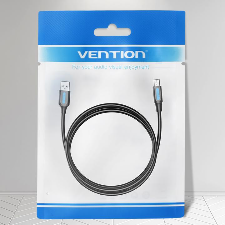 Image du produit Vention Câble USB 2.0 Type-A/Mini USB Type-B noir - 1,5m (1.50 m, USB 2.0)