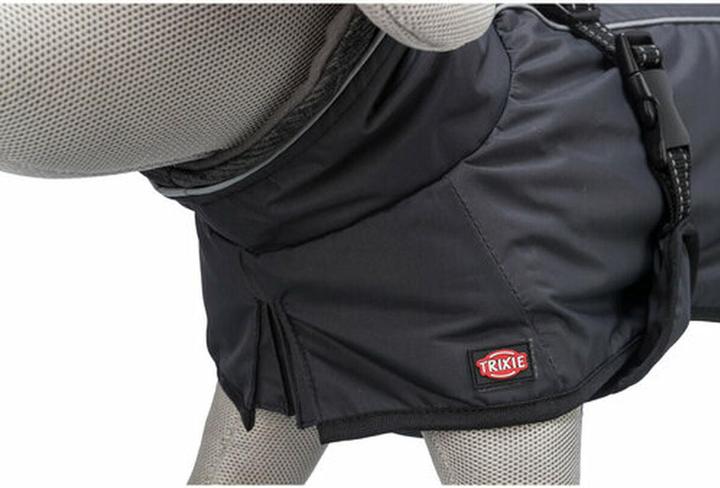 Productafbeelding Trixie Calvi frakke, S: 40 cm, zwart (S, Hondenvacht)