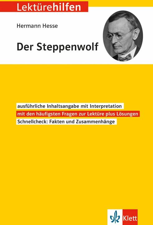 Produktbild Lektürehilfen Hermann Hesse "Der Steppenwolf" (Deutsch, 2017)