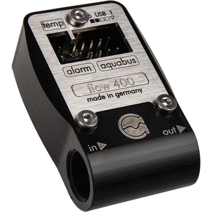 Thumbnail - Aqua Computer Durchflusssensor mps flow 400, G1/4, Wasserkühlung Überwachung, Schwarz, Grau
