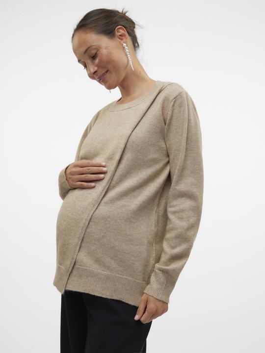 Produktbild Mamalicious Rundhals Gerippte Ärmelbündchen Pullover Gestricktes Oberteil