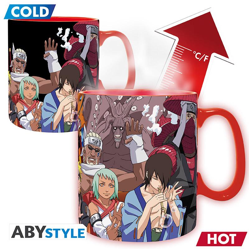 Abystyle Multicolore Naruto Shippuden Tazza Heat Change 460Ml: Bijujinchuriki, Tazze,