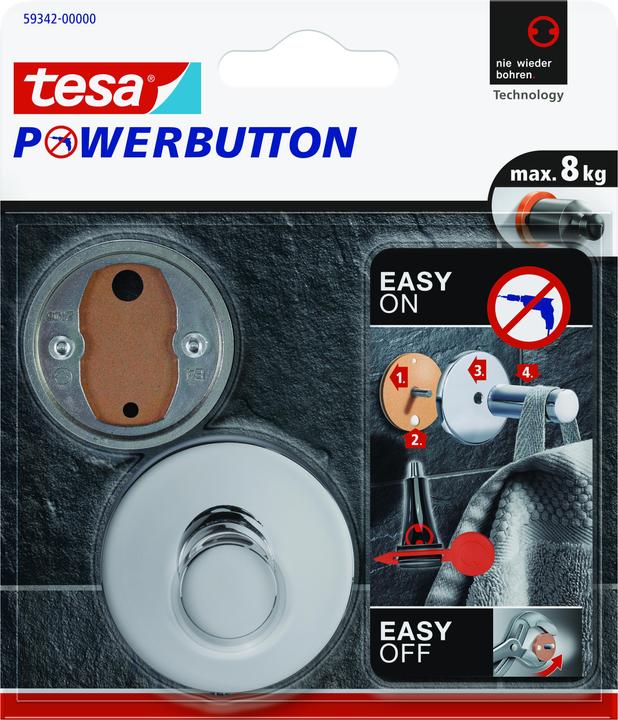 Actual product image tesa Powerbutton Premium Hook