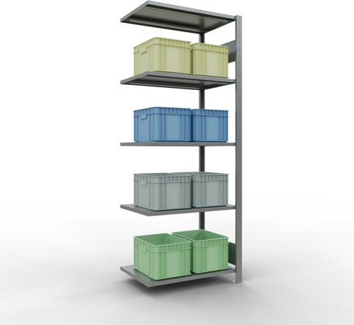 Actual product image Schulte Lagertechnik MULTIplus150 boltless add-on bay system with length bolts