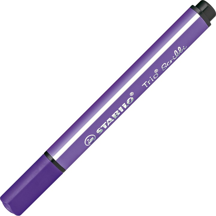 Produktbild STABILO Trio Scribbi Gefederter Dreikant-Filzstift (Violett, 1 x)