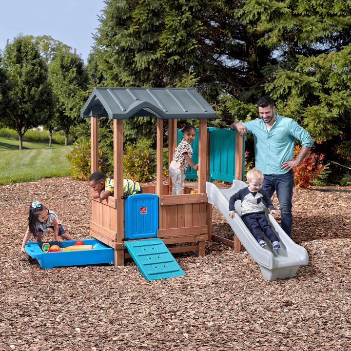 Produktbild Step2 Woodland Adventure Playhouse & Slide