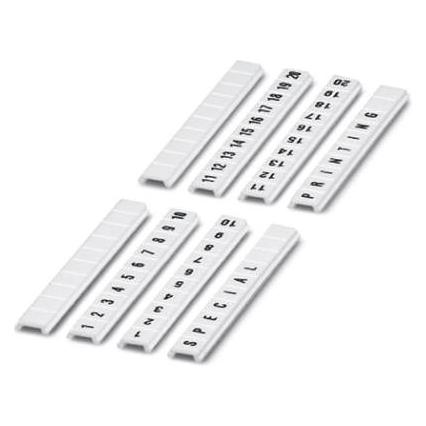 Phoenix Weiss Zange, Zbf 5,Lgs:fortl.zahlen 31-40 0808671:0031 Zackband Flach