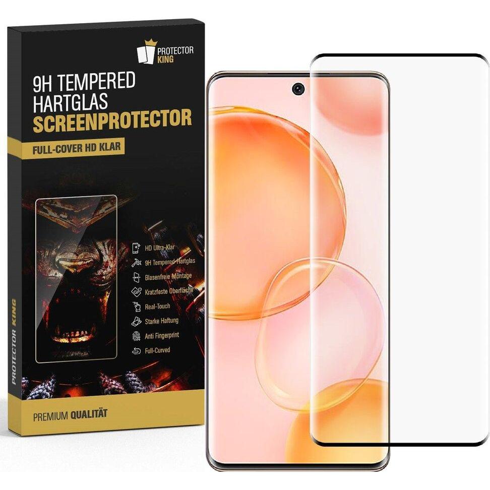 Protectorking 6x echtes Tempered 9H Panzerhartglas 3D KLAR (6 Stück, Honor 50), Smartphone Schutzfolie