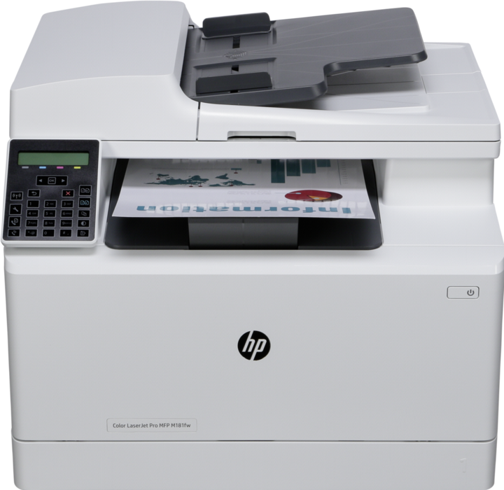 Actual product image HP LaserJet Pro MFP M181fw (Laser, Colour)