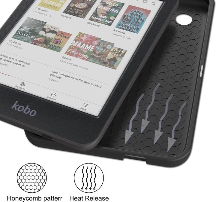Produktbild Cazy Hülle E-Book Tasche Book Case (Kobo Clara BW, Kobo Clara Colour, Tolino Shine Color)