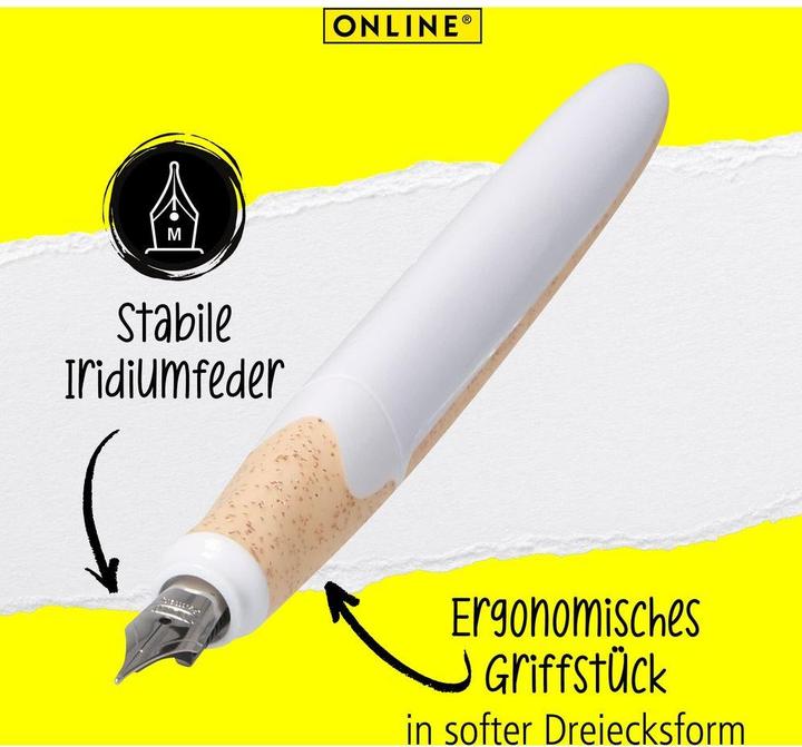 Image du produit Online Air Rose M 20166/3D White Rose stylo-plume (Blanc)