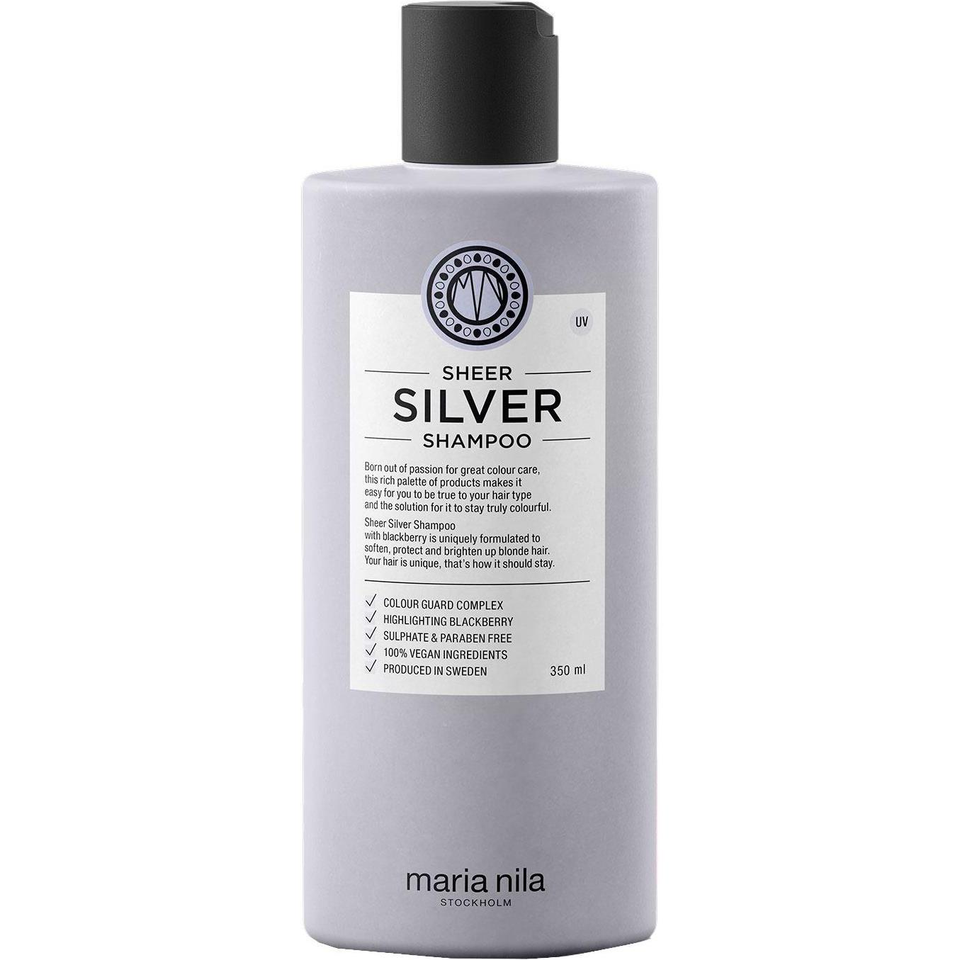 Maria Nila, Shampoo, Care & Style - Sheer Silver Shampoo (350 ml, Flüssiges Shampoo)