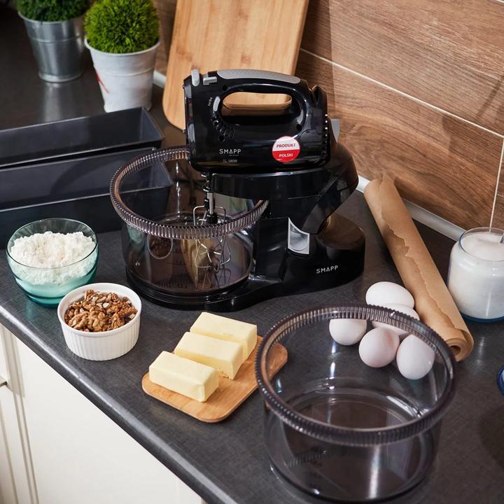 Produktbild Smapp Handmixer Mixer mit Schüssel 451.88 2 Schüsseln schwarz Sicher einkaufen mit Lieferung nach Hause (580 W)