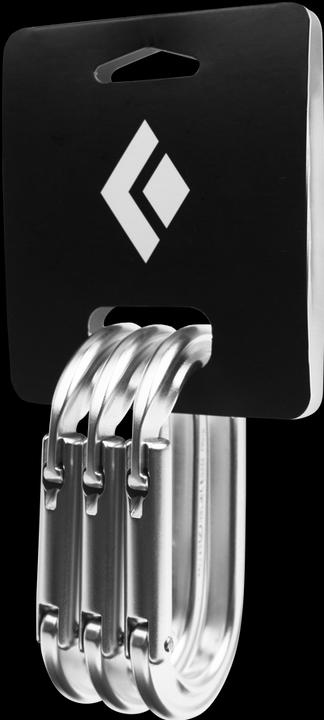 Black Diamond Oval Keylock Carabiner 3-Pack