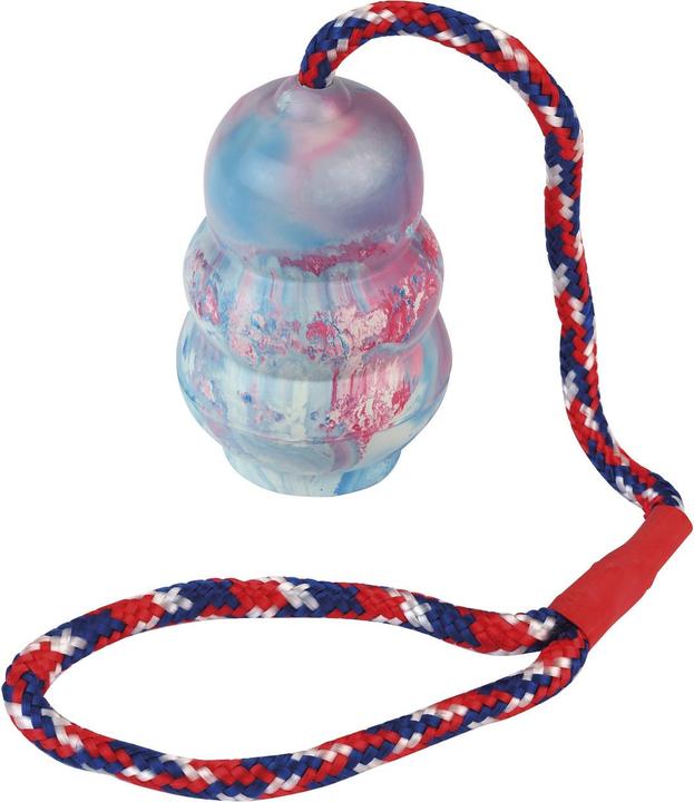 Kerbl jumper on a rope, natural rubber, 8.5 cm / 30 cm (Dog chew toy)