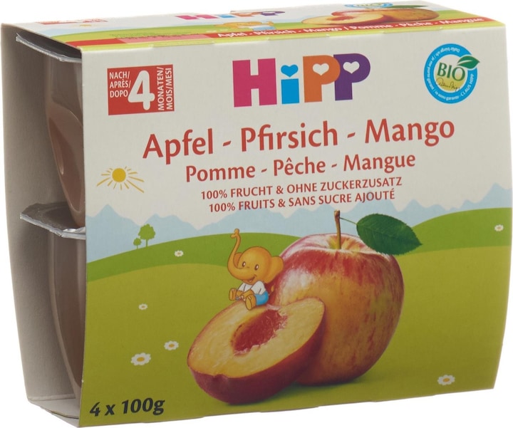 Immagine prodotto Hipp Break di frutta mela-pesca-mango (4x100g) (100 g)