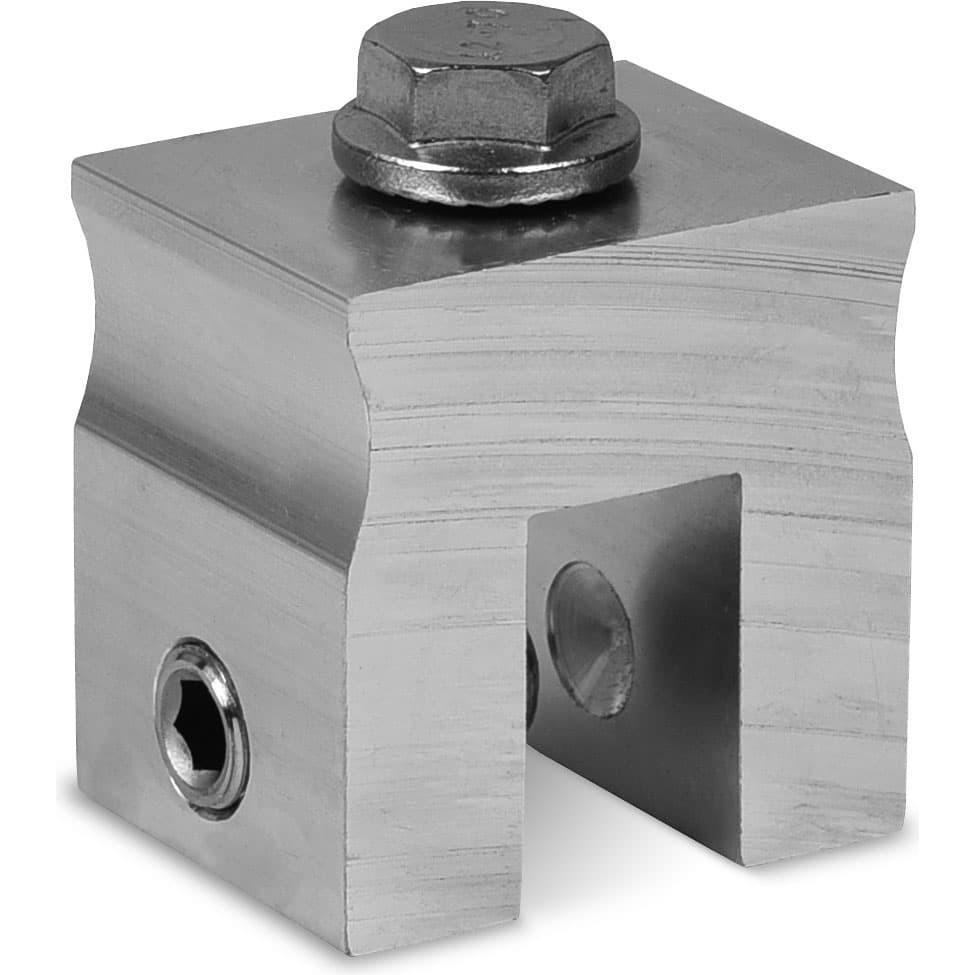 K2 Systems, Accessori per energia solare, Solid Snap SeamClamp CF:x per il montaggio di SolidRail 2003082 su cuciture angolate (Materiale di montaggio