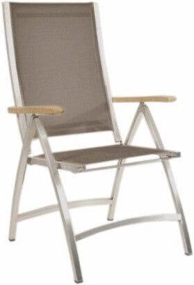 Actual product image Zebra PONTIAC garden furniture range PONTIAC high-back armchair espresso