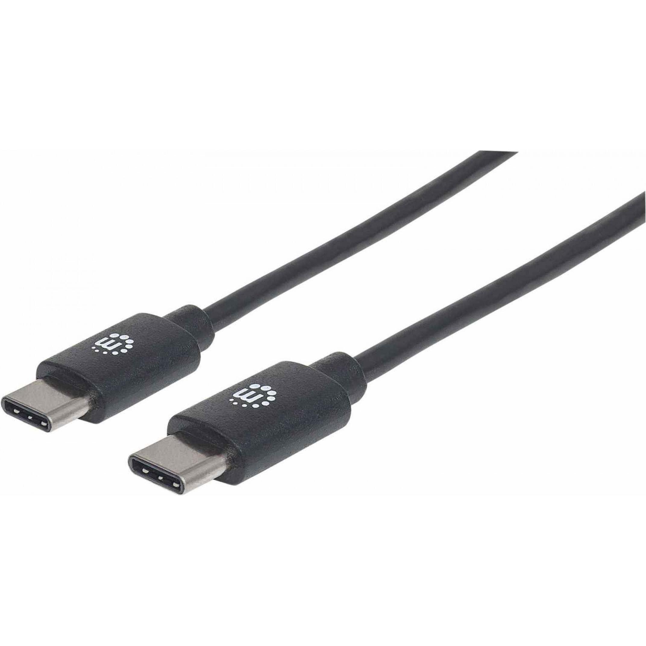 Manhattan Typ C-Stecker auf Typ C-Stecker (1 m, USB 2.0), USB Kabel