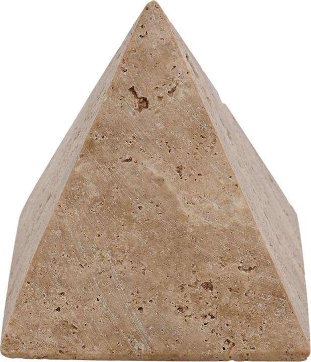 Actual product image Hestia Travertine Pyramid Ornament