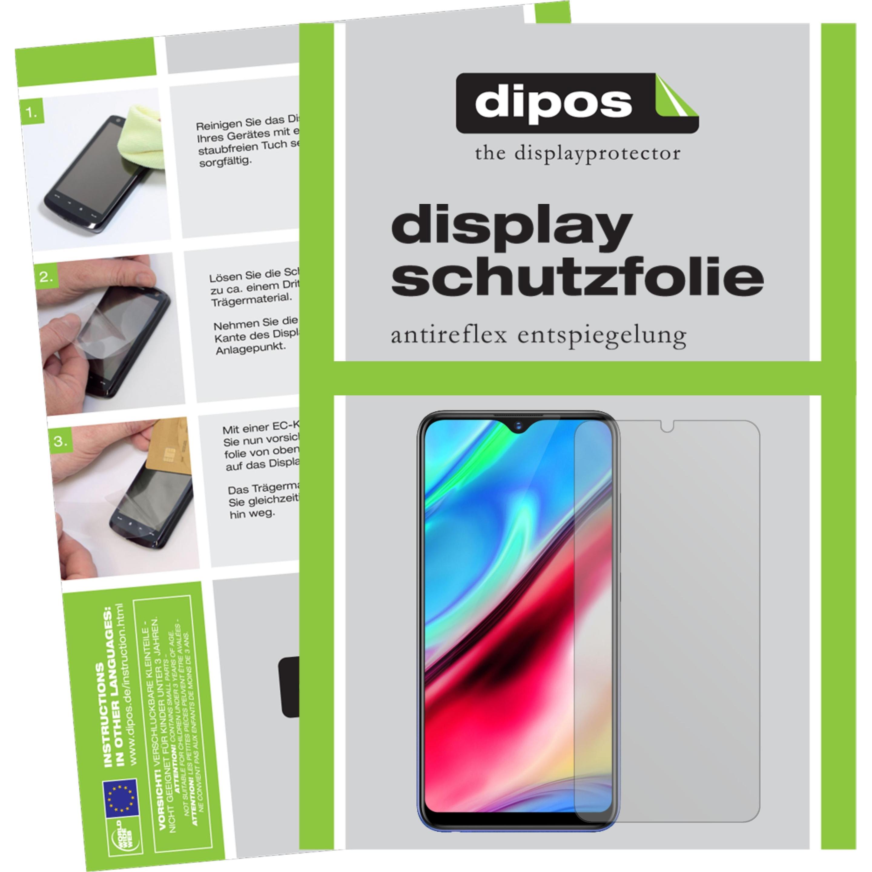 Dipos Displayschutzfolie Antireflex (4 Stück, Vivo Y93), Smartphone Schutzfolie, Transparent
