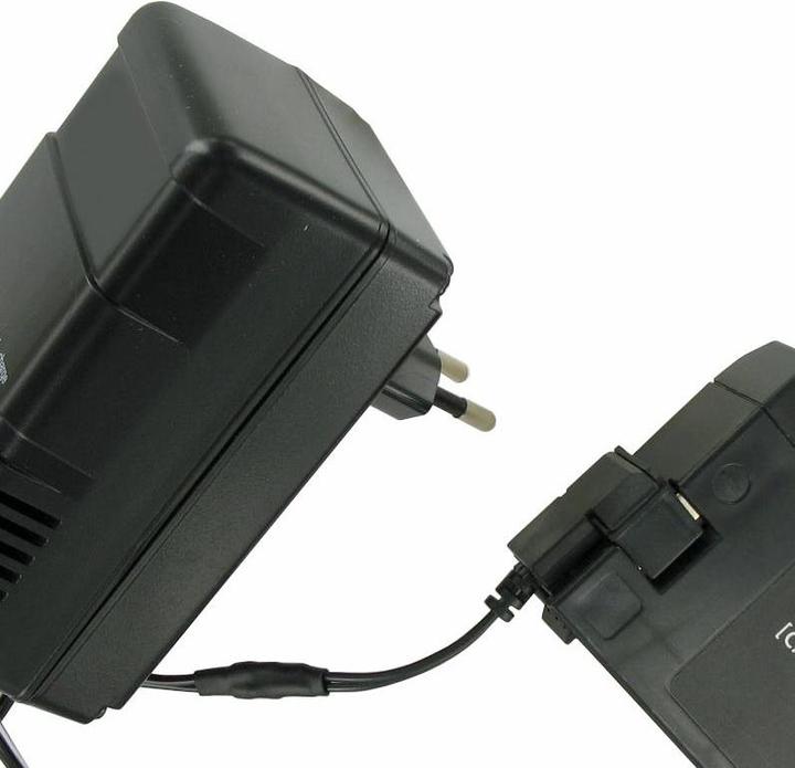 Produktbild AccuCell Schnellladegerät mit Clip Kontakt passend für den Panasonic Akku VW-VBF2E, MP1250