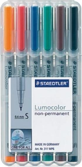 Actual product image Staedtler Lumocolor (Multicoloured, 0.40 mm, 6 x)