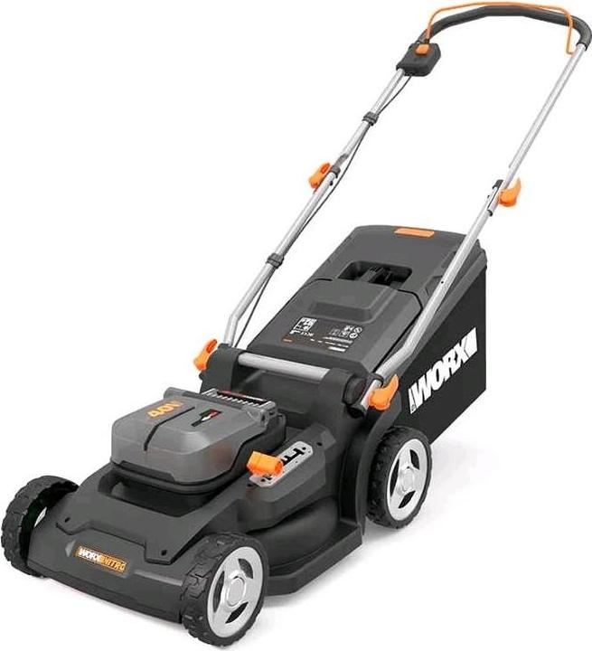 Actual product image Worx Akku-Rasenmäher WG745E (Rechargeable battery operated)