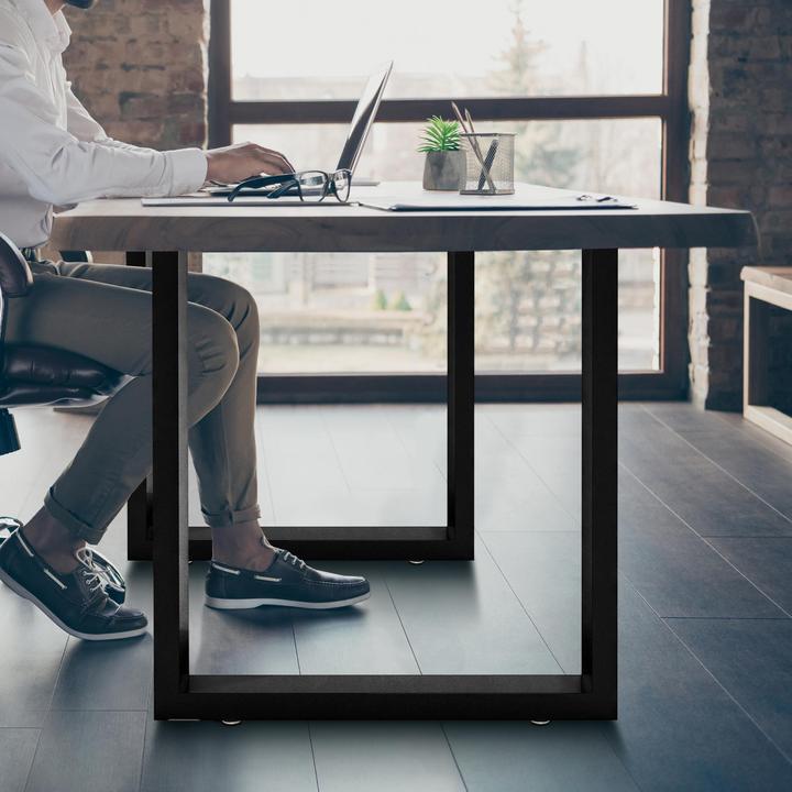 Image du produit CLP 2x pieds de table Velden 70 cm, noir
