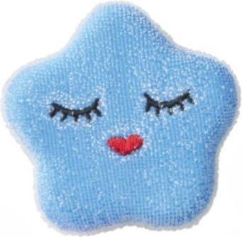 Rice Schwamm Stern aus Polyester - Blau (1 Stk.)