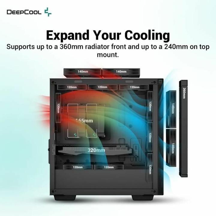 Actual product image Deepcool CH370 (mATX, Mini-ITX)