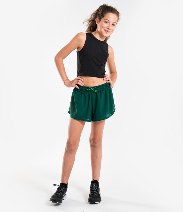 Image du produit Kiprun Débardeur Crop Top running respirant Fille -KIPRUN 900 Noir