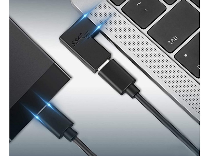 Produktbild PowerGuard USB-C 90 Grad Winkel Adapter (USB Typ-C, 3.60 cm)