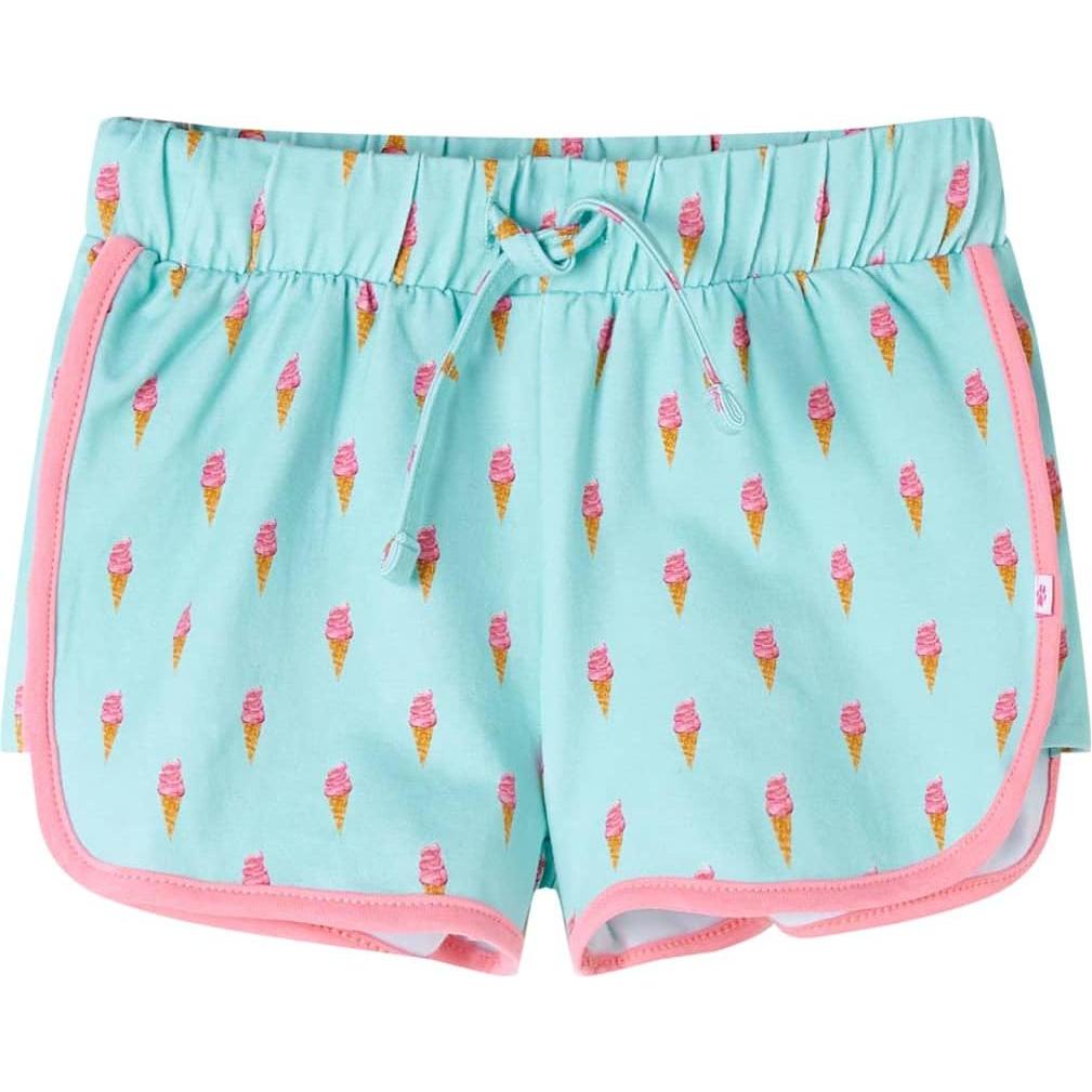VidaXL, Jungen, Shorts, Kindershorts mit Kordelzug Helles Minzgrün 128,Material, Grün, (128)