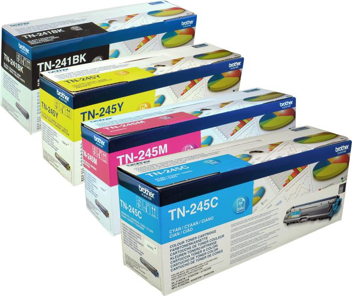 Brother 4 Toner TN-241 BK TN-245 C M Y Multipack 4-coloured (M, C, FC, Y)