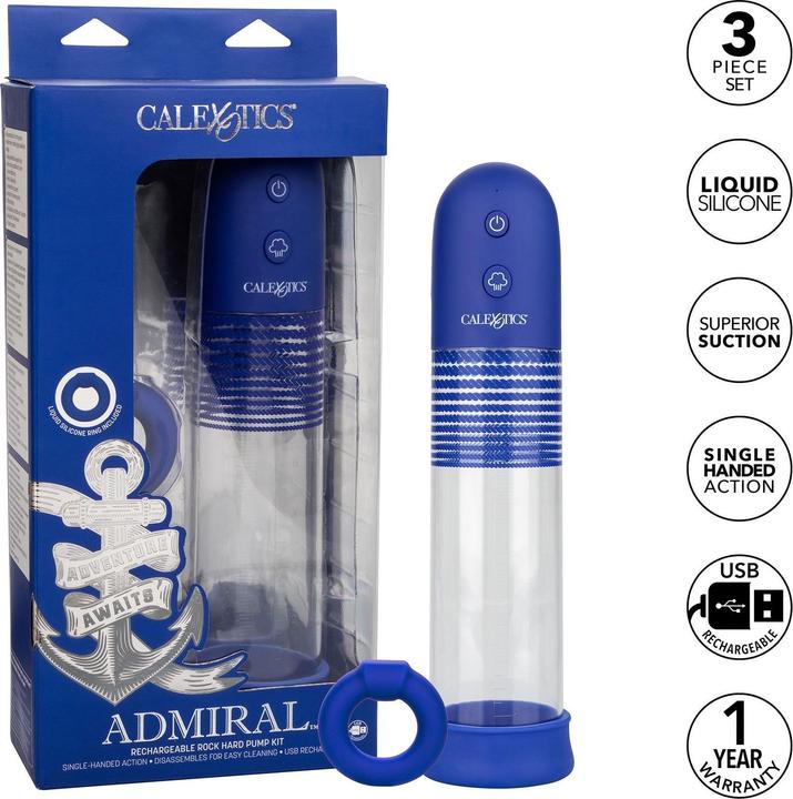 Actual product image CalExotics Admiral™ Rechargeable Rock Hard Pump Kit