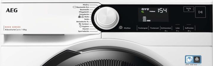 Produktbild AEG TR8 T 70688 (8 kg, Rechts, Wechselbar)