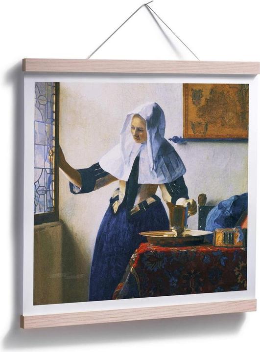 Immagine prodotto Trenddeko Giovane donna con brocca d'acqua alla finestra (30 x 30 cm)