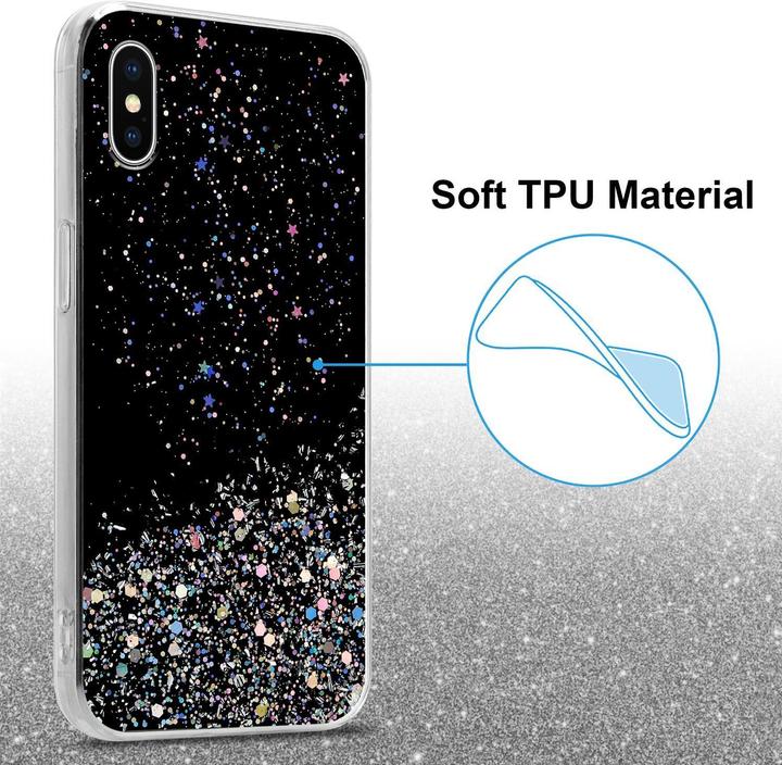 Actual product image Cadorabo TPU cover sparkling glitter (Apple iPhone X)