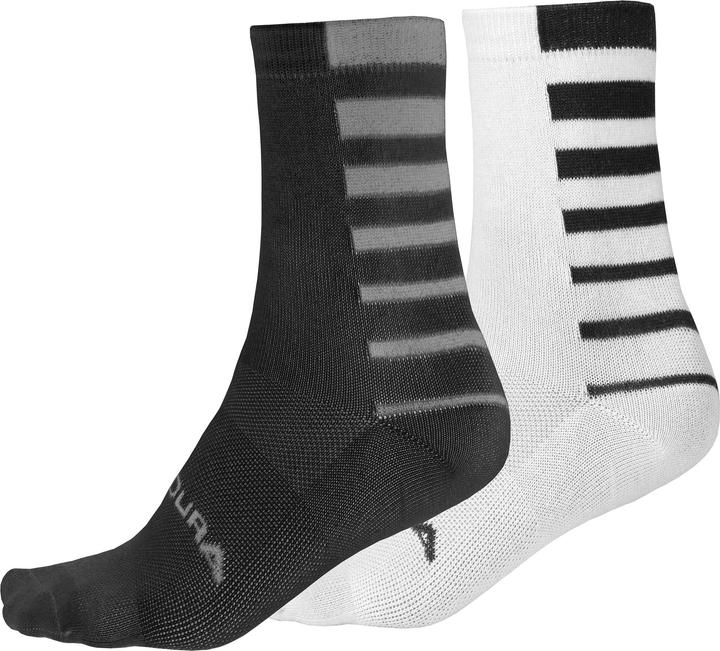 Endura Coolmax® Stripe socks (double pack) (M/L)