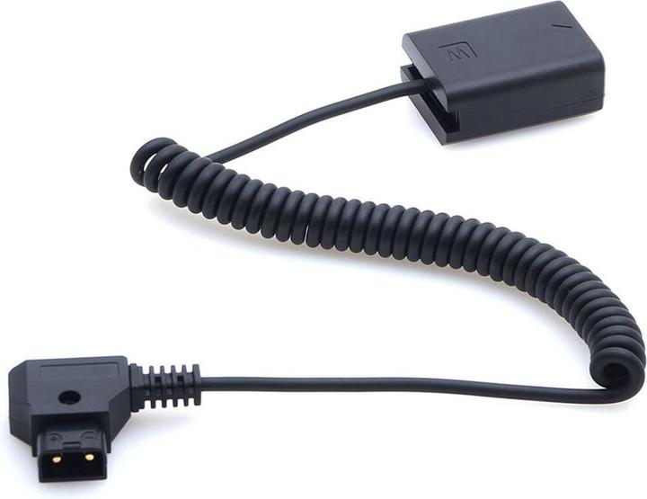 Produktbild Caruba Sony NP FW50 Volldecodierung Dummy Batterie + D TAP (Federkabel) (Kamera Akku)