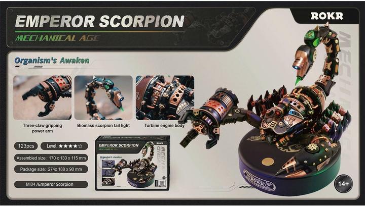 Actual product image Rokr 3D steampunk scorpion kit