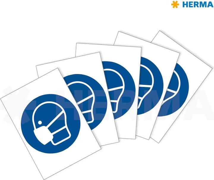 Actual product image Herma Information label