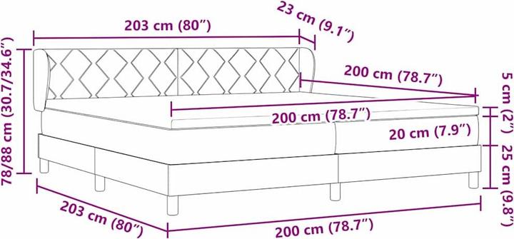 Produktbild vidaXL Bettmatratze (200 x 200 cm)