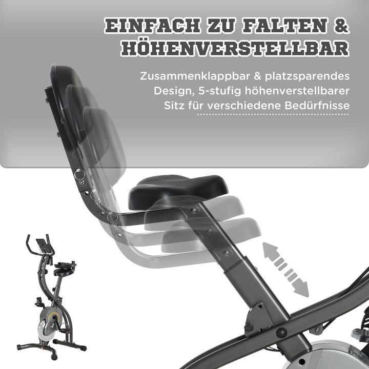 Image du produit Homcom Vélo d'appartement 2 en 1