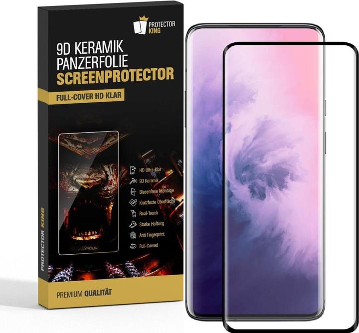 Produktbild Protectorking 2x Ceramic-Glass Full Cover HD Klar (2 Stück, OnePlus 7 Pro)