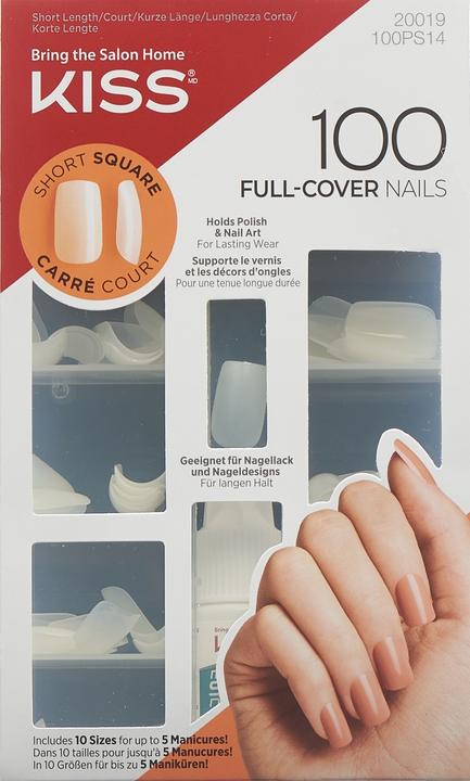 Image du produit KISS Manucure française (Ongles artificiels, Carré court)
