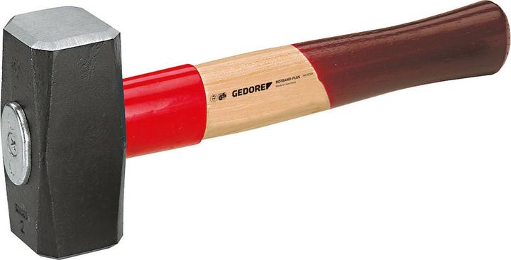 Produktbild Gedore 620 H-1500 Fäustel ROTBAND-PLUS mit Hickorystiel, 1500 g (1820 g)