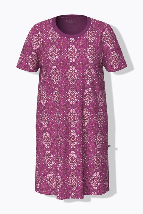 Immagine prodotto Ulla Popken Camicie da notte in confezione doppia con rombi, scollo a girocollo e mezze maniche (42, 44)